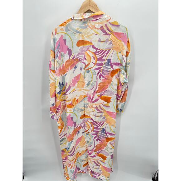 Z SUPPLY NWT Evereve Palm Multicolor Kimono Wrap // L - Picture 13 of 13
